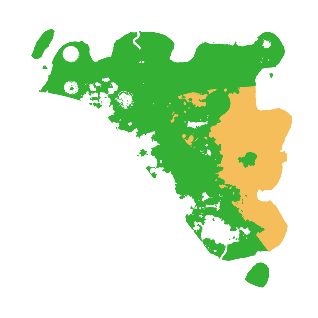 Biome Rust Map: Procedural Map, Size: 3500, Seed: 11581