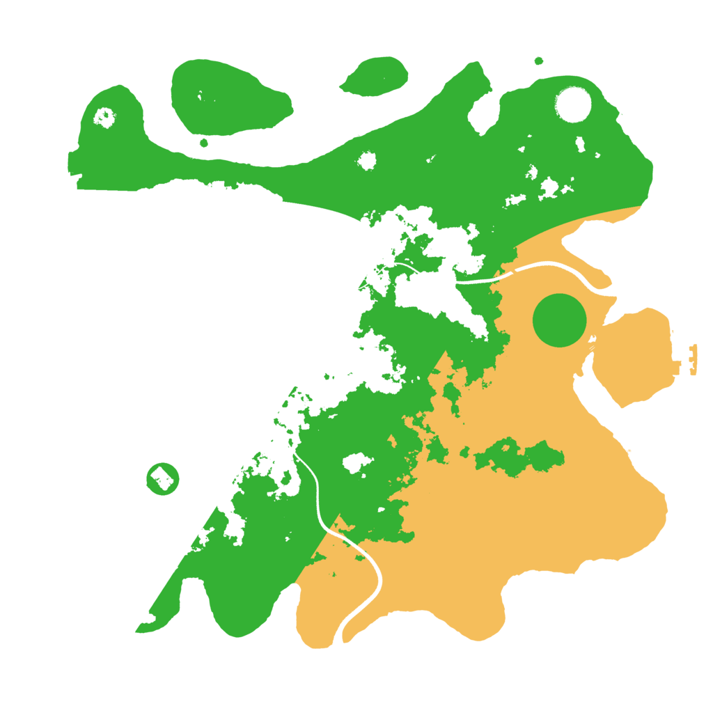 Biome Rust Map: Procedural Map, Size: 3500, Seed: 913643089
