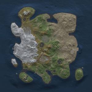 Thumbnail Rust Map: Procedural Map, Size: 3000, Seed: 8183, 14 Monuments