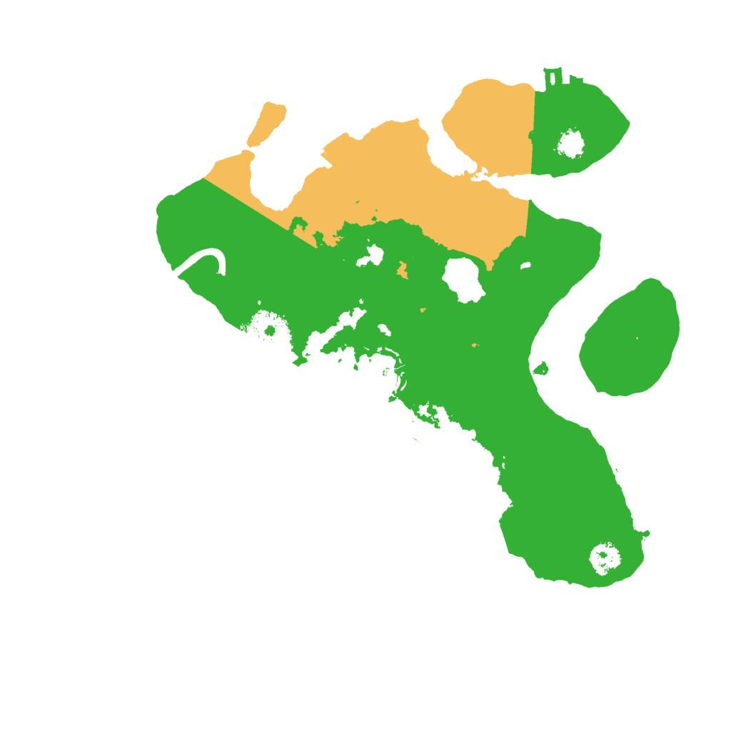 Biome Rust Map: Procedural Map, Size: 2500, Seed: 315558745