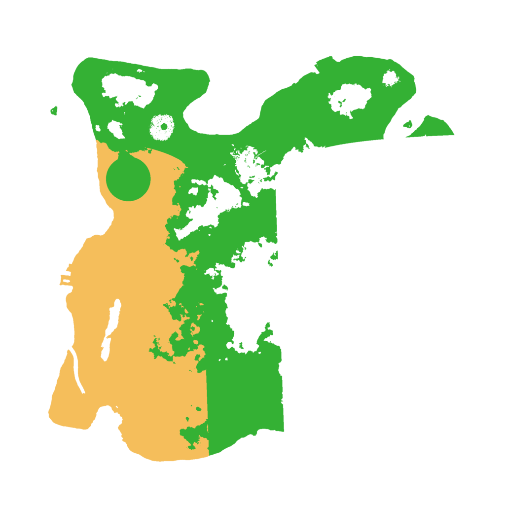 Biome Rust Map: Procedural Map, Size: 3000, Seed: 43424