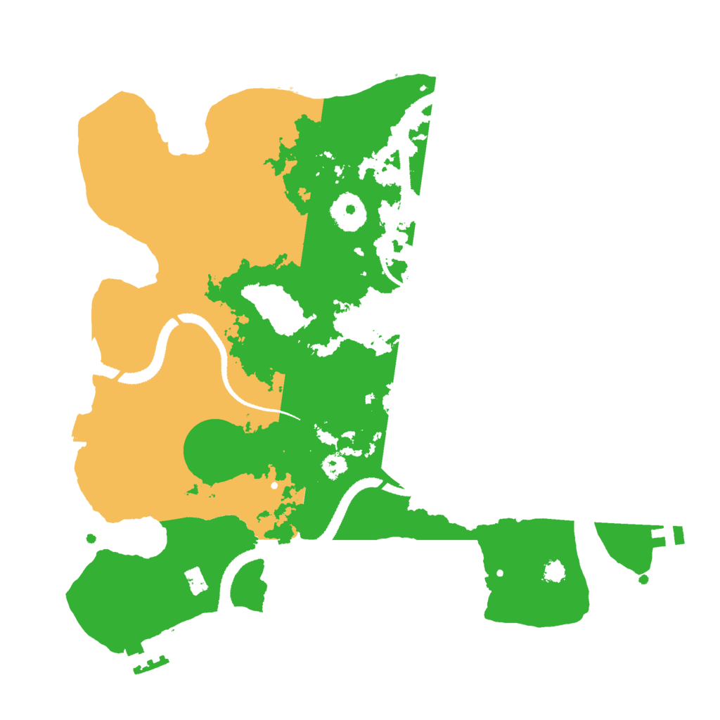 Biome Rust Map: Procedural Map, Size: 3000, Seed: 6473921