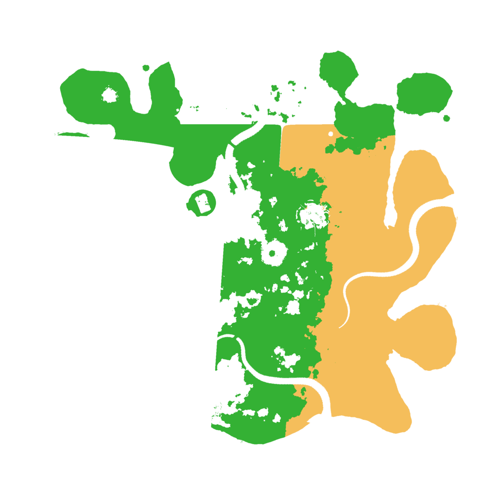 Biome Rust Map: Procedural Map, Size: 3000, Seed: 123456790