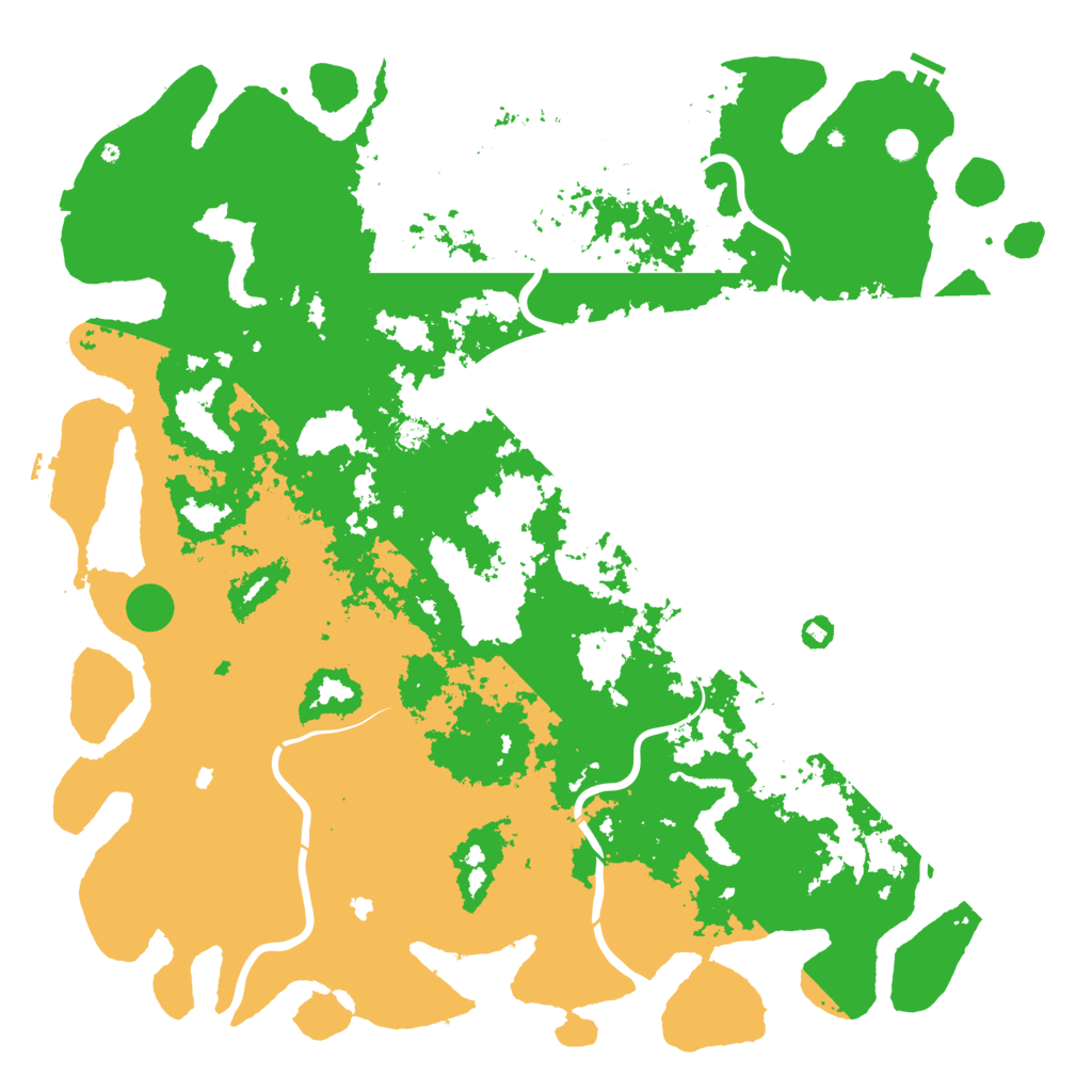 Biome Rust Map: Procedural Map, Size: 6000, Seed: 12160006