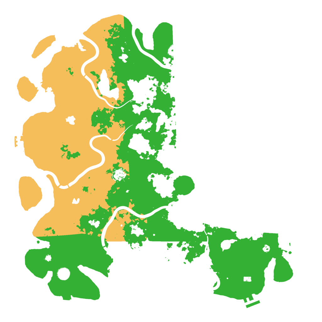 Biome Rust Map: Procedural Map, Size: 4500, Seed: 595316745