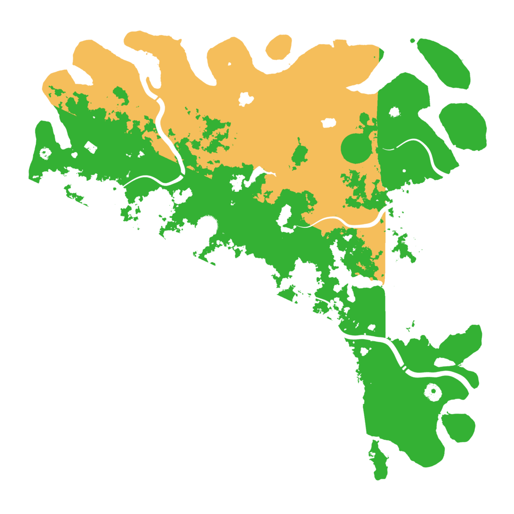 Biome Rust Map: Procedural Map, Size: 4500, Seed: 1337460525