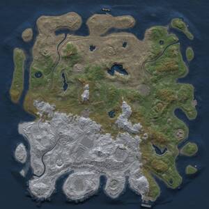 Thumbnail Rust Map: Procedural Map, Size: 4500, Seed: 187157849, 15 Monuments