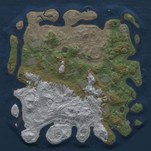 Thumbnail Rust Map: Procedural Map, Size: 4500, Seed: 187157849, 19 Monuments