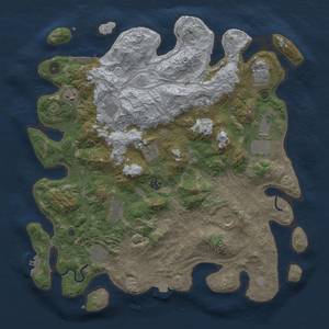 Thumbnail Rust Map: Procedural Map, Size: 4300, Seed: 696669, 19 Monuments