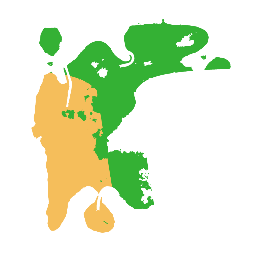 Biome Rust Map: Procedural Map, Size: 2500, Seed: 574724460