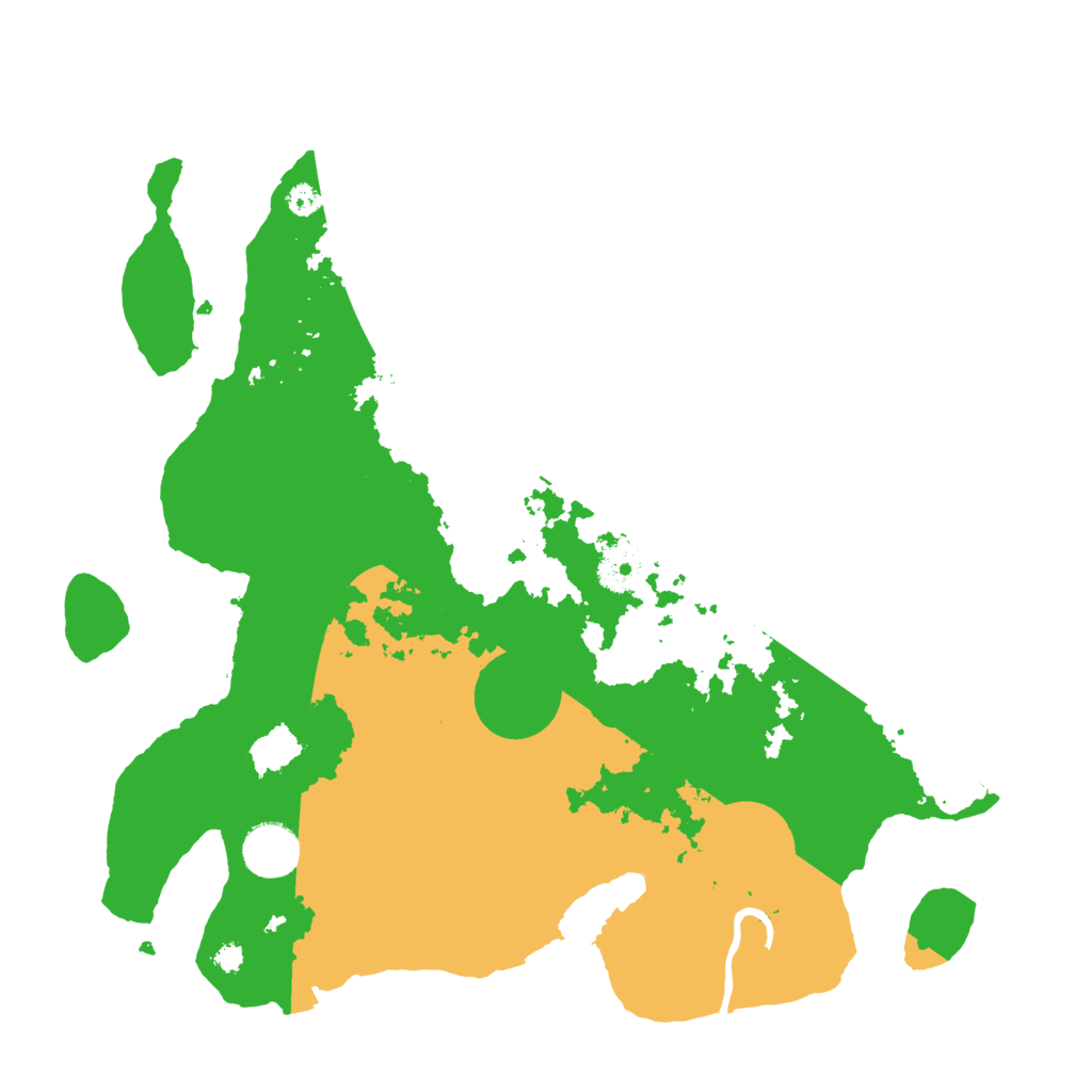 Biome Rust Map: Procedural Map, Size: 3500, Seed: 315551537