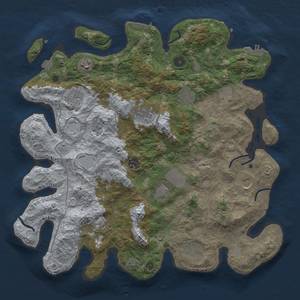 Thumbnail Rust Map: Procedural Map, Size: 4000, Seed: 1809963048, 19 Monuments