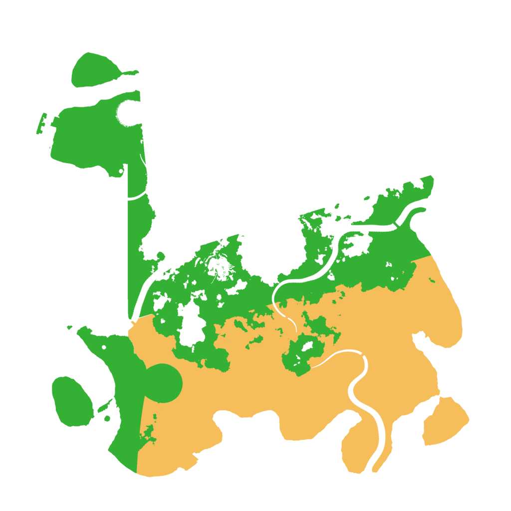 Biome Rust Map: Procedural Map, Size: 3500, Seed: 1768356089