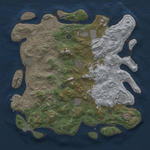 Thumbnail Rust Map: Procedural Map, Size: 4500, Seed: 161975085, 19 Monuments