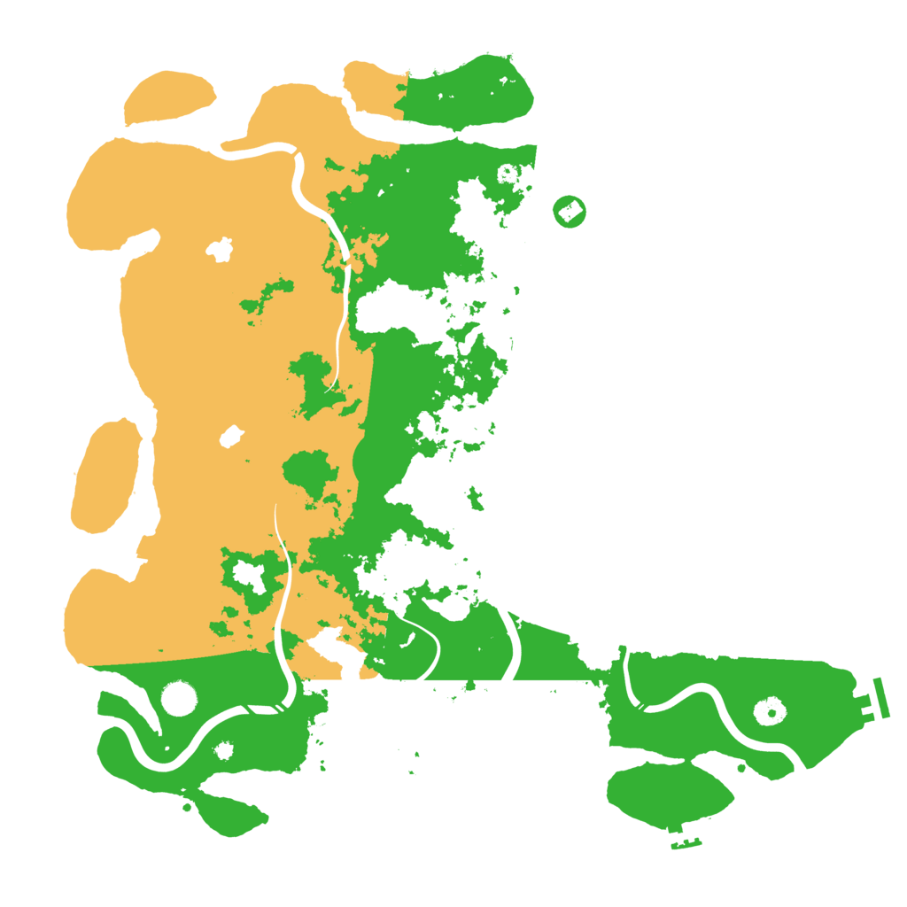 Biome Rust Map: Procedural Map, Size: 4500, Seed: 161975085