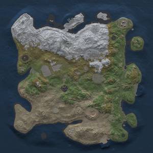 Thumbnail Rust Map: Procedural Map, Size: 3500, Seed: 1487521005, 16 Monuments