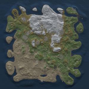 Thumbnail Rust Map: Procedural Map, Size: 4500, Seed: 907002632, 19 Monuments