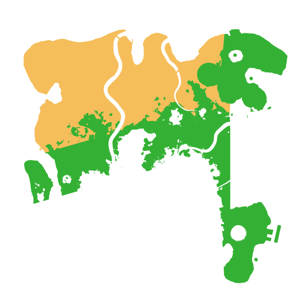 Biome Rust Map: Procedural Map, Size: 3500, Seed: 925703222