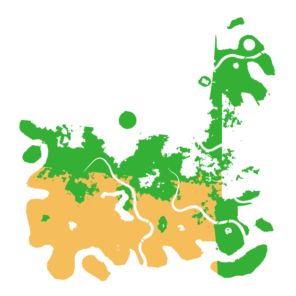 Biome Rust Map: Procedural Map, Size: 4500, Seed: 601355396