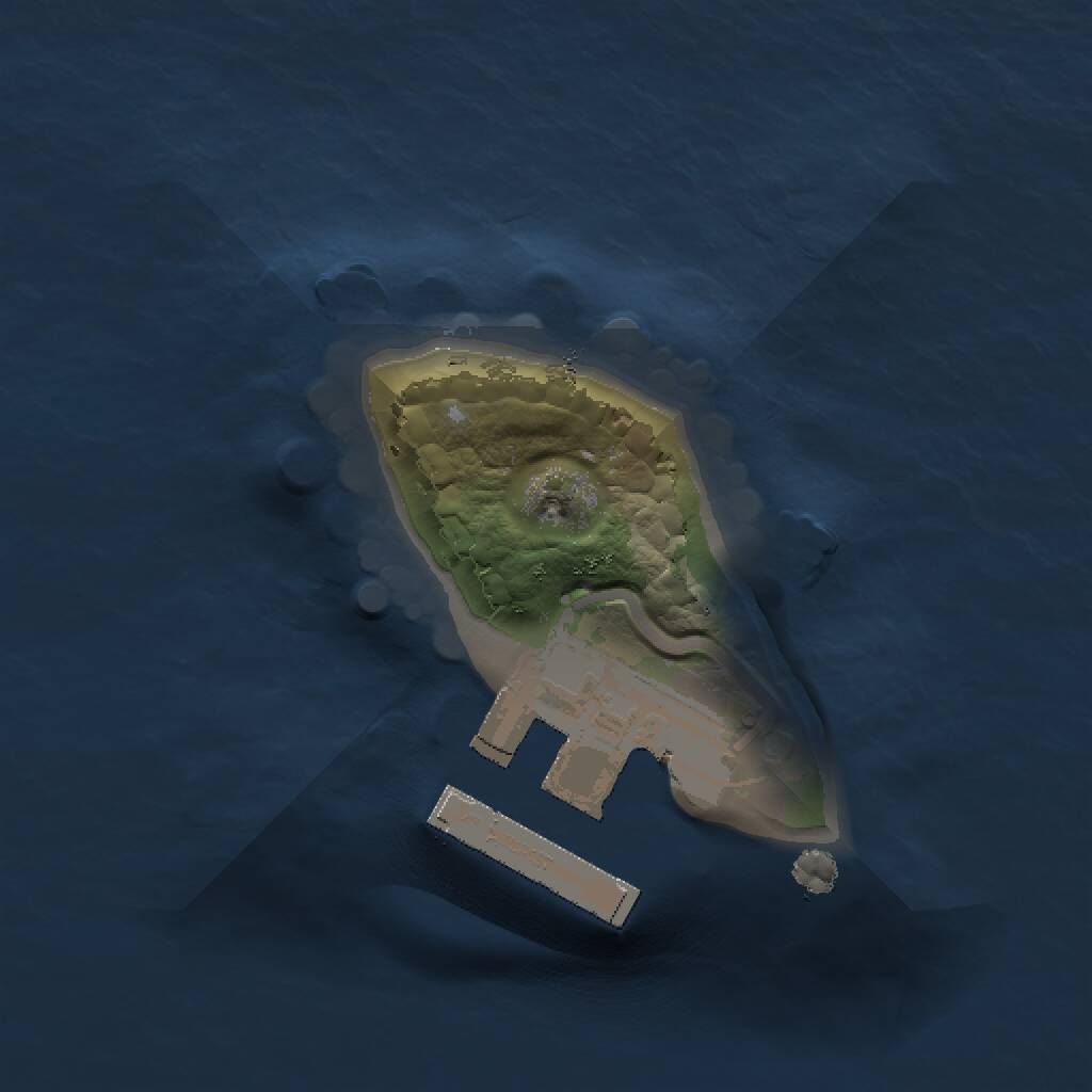 Rust Map: Procedural Map, Size: 1000, Seed: 100941573, 2 Monuments