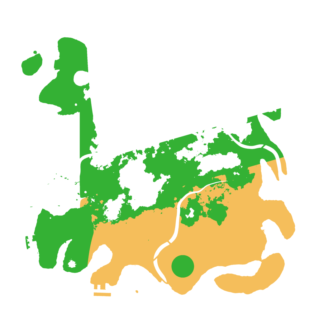 Biome Rust Map: Procedural Map, Size: 3750, Seed: 721736