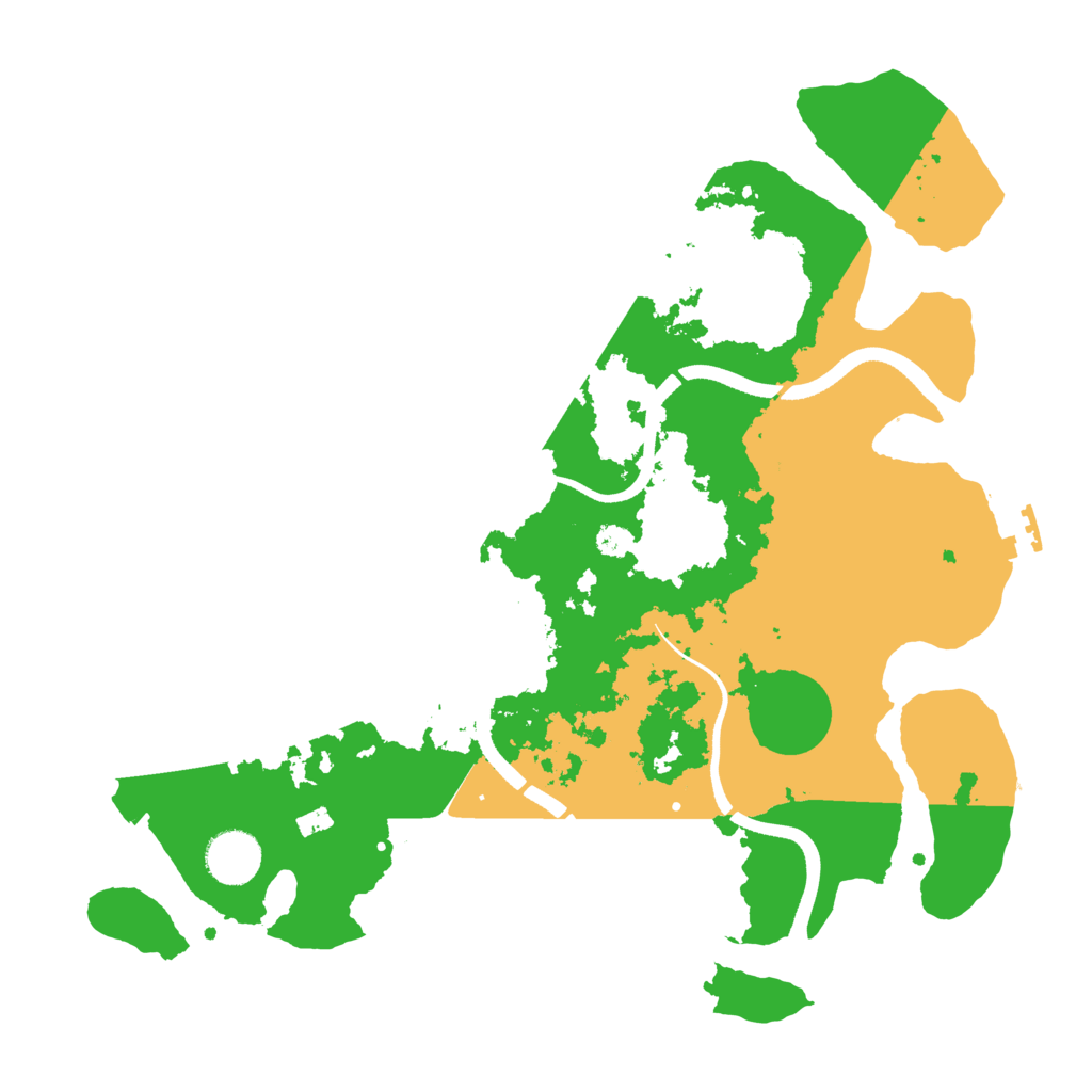 Biome Rust Map: Procedural Map, Size: 3500, Seed: 332705474