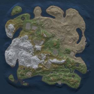 Thumbnail Rust Map: Procedural Map, Size: 3650, Seed: 97679117, 19 Monuments