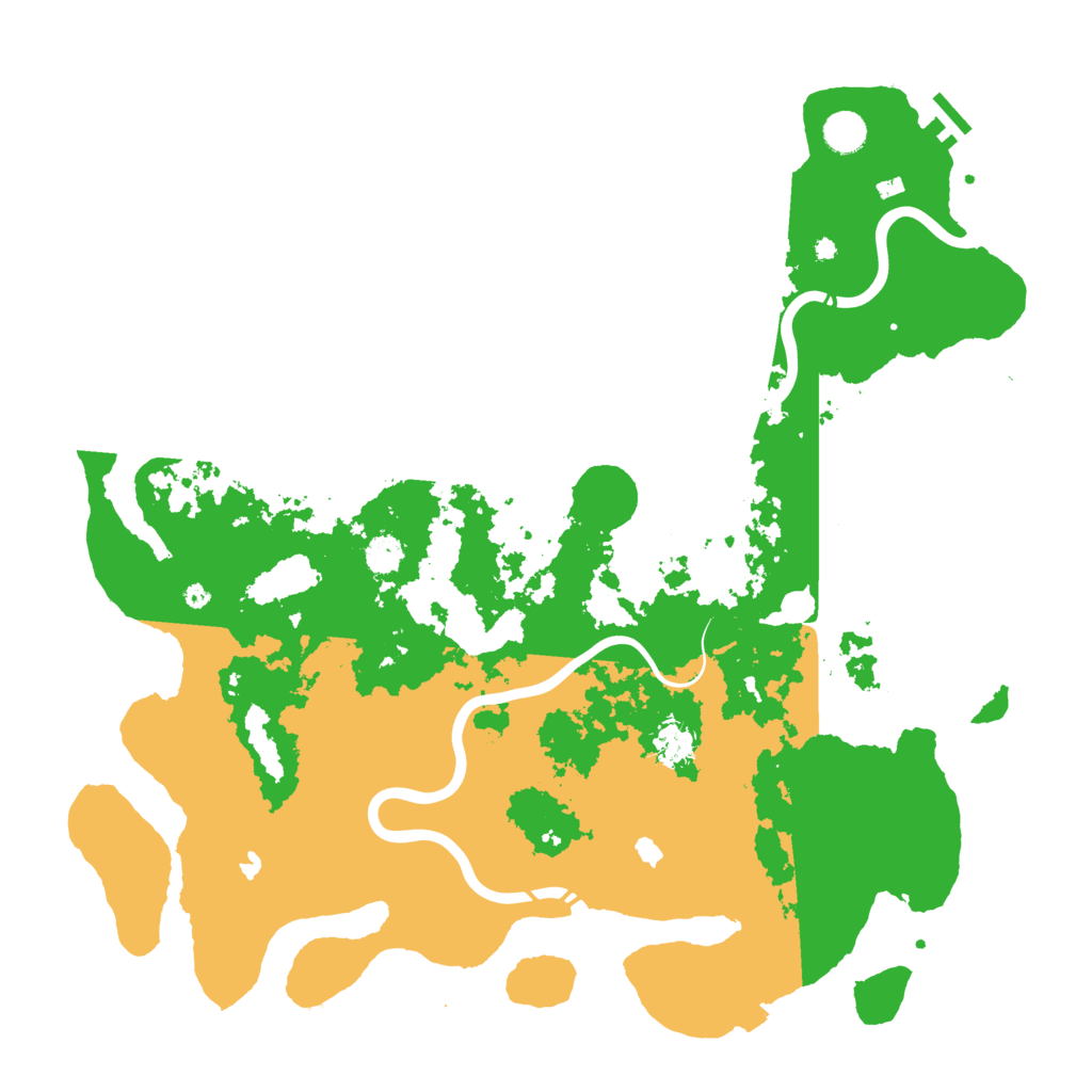 Biome Rust Map: Procedural Map, Size: 4500, Seed: 384841012