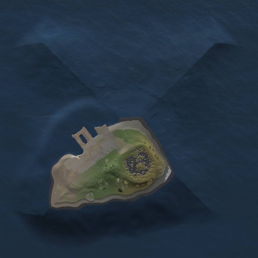 Rust Map: Procedural Map, Size: 1000, Seed: 1945440721, 4 Monuments