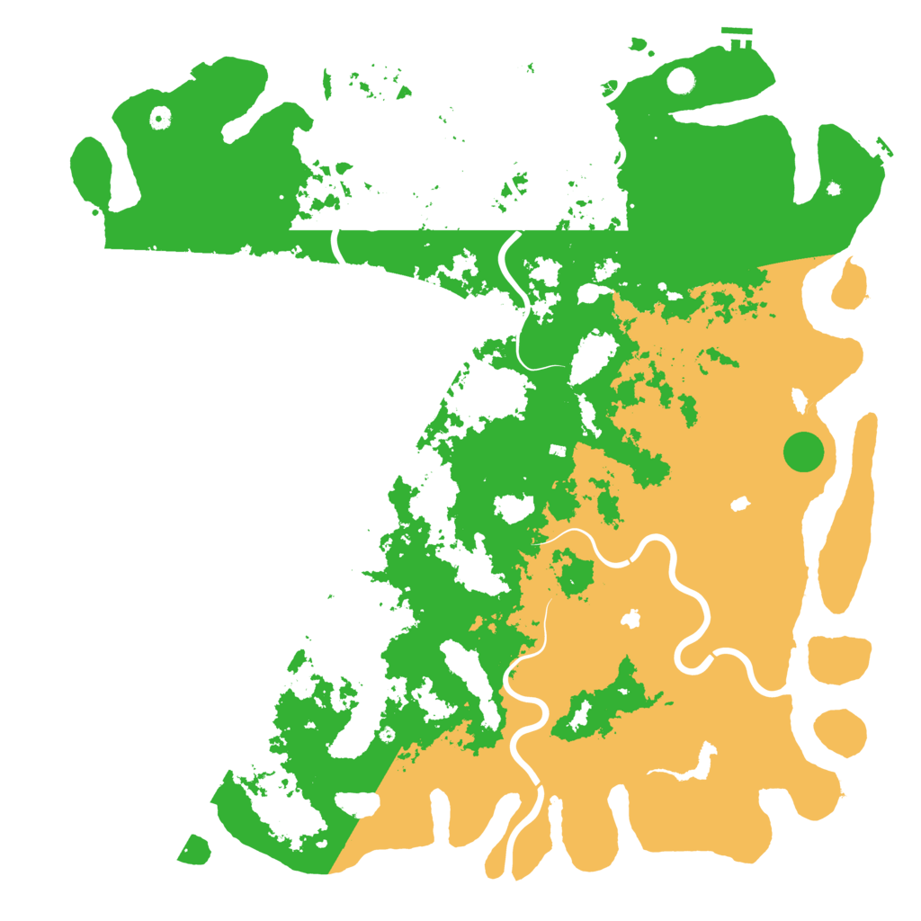 Biome Rust Map: Procedural Map, Size: 6000, Seed: 366414352