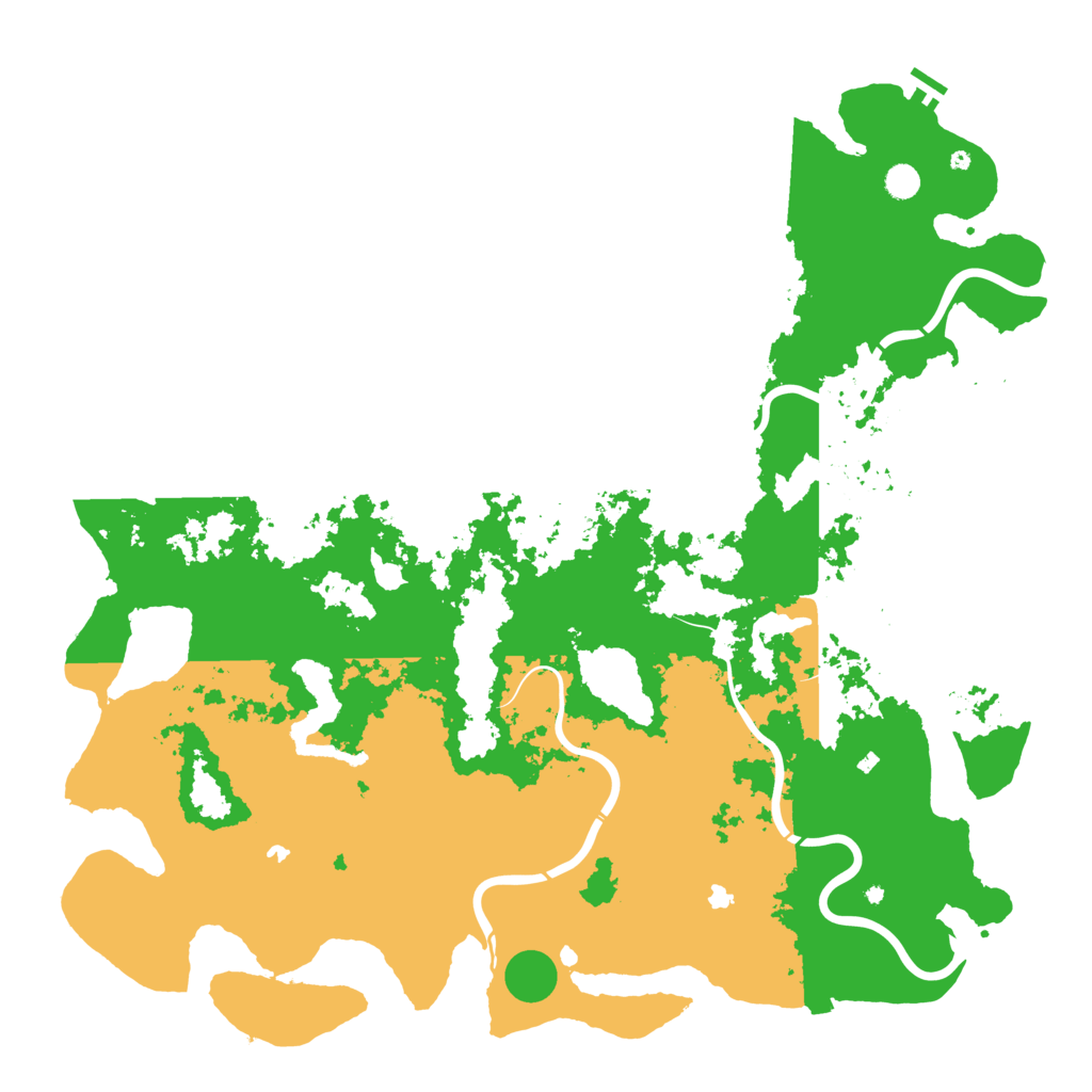 Biome Rust Map: Procedural Map, Size: 5500, Seed: 1434