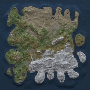 Thumbnail Rust Map: Procedural Map, Size: 4000, Seed: 776048080, 18 Monuments