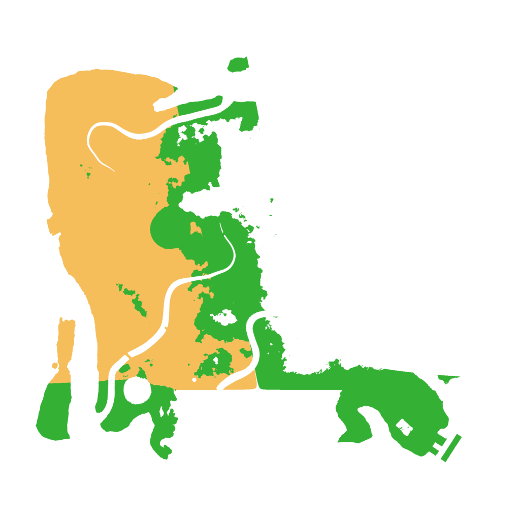 Biome Rust Map: Procedural Map, Size: 3500, Seed: 481570348