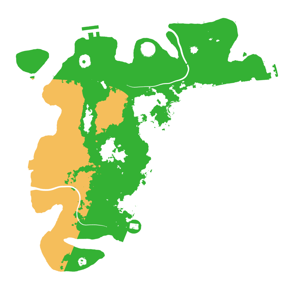 Biome Rust Map: Procedural Map, Size: 3500, Seed: 1887136624