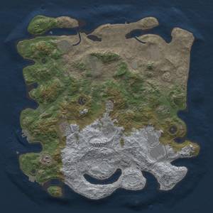 Thumbnail Rust Map: Procedural Map, Size: 4000, Seed: 1857618750, 18 Monuments