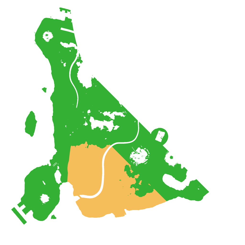 Biome Rust Map: Procedural Map, Size: 2500, Seed: 1785573782