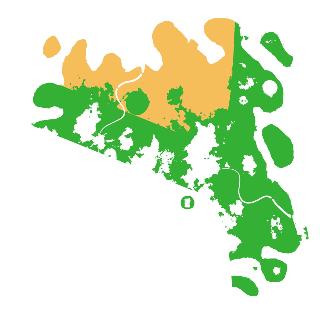 Biome Rust Map: Procedural Map, Size: 3800, Seed: 153687