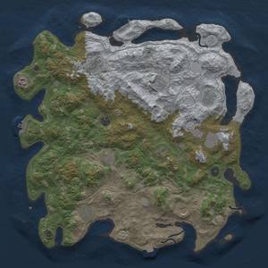 Thumbnail Rust Map: Procedural Map, Size: 4500, Seed: 1707570873, 19 Monuments