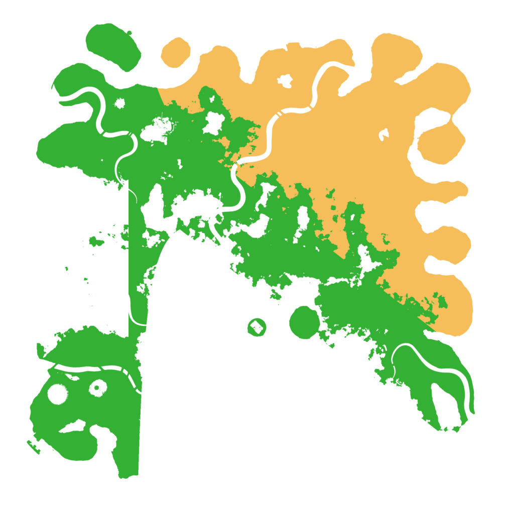 Biome Rust Map: Procedural Map, Size: 4500, Seed: 1081179785