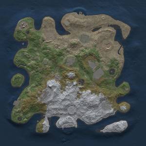 Thumbnail Rust Map: Procedural Map, Size: 3500, Seed: 406777550, 18 Monuments