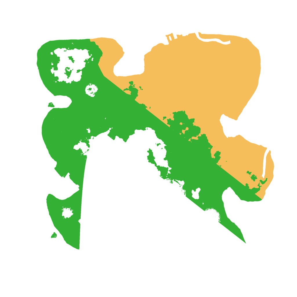 Biome Rust Map: Procedural Map, Size: 2500, Seed: 412511212