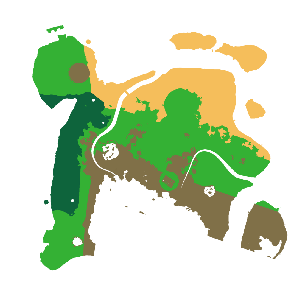 Biome Rust Map: Procedural Map, Size: 2700, Seed: 395482555
