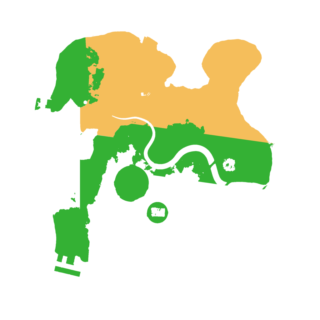 Biome Rust Map: Procedural Map, Size: 2500, Seed: 28011