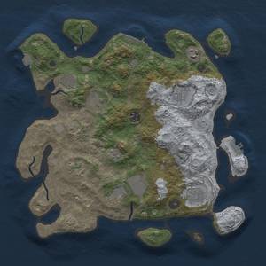 Thumbnail Rust Map: Procedural Map, Size: 3500, Seed: 631096768, 17 Monuments