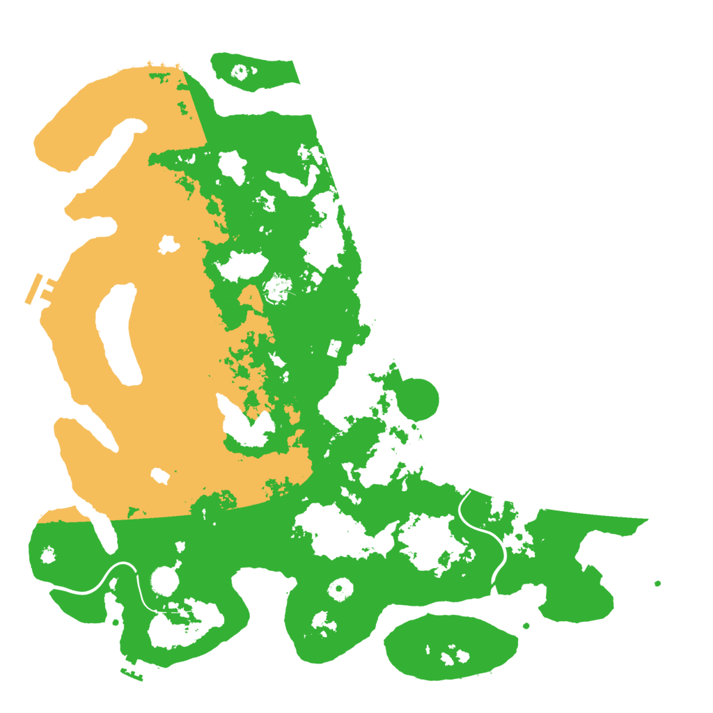 Biome Rust Map: Procedural Map, Size: 4500, Seed: 513438172