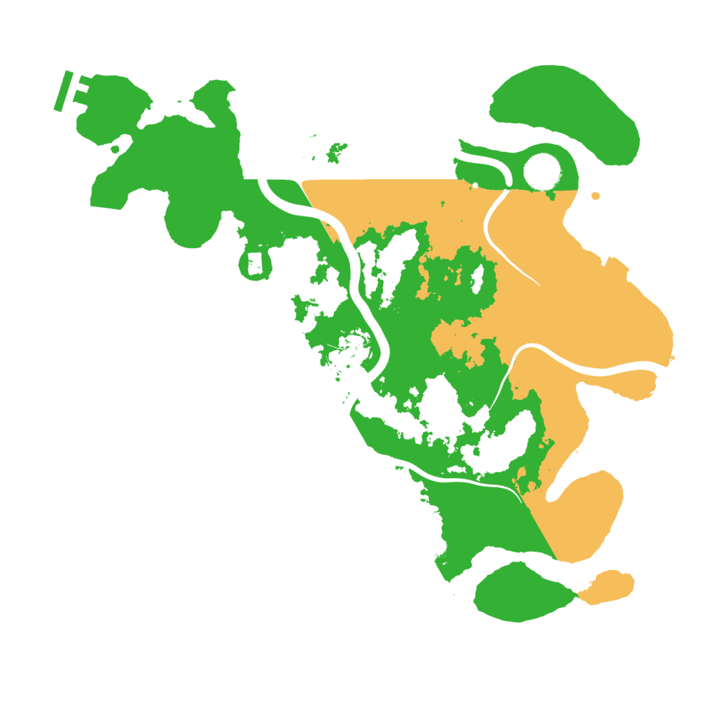 Biome Rust Map: Procedural Map, Size: 3500, Seed: 6150677