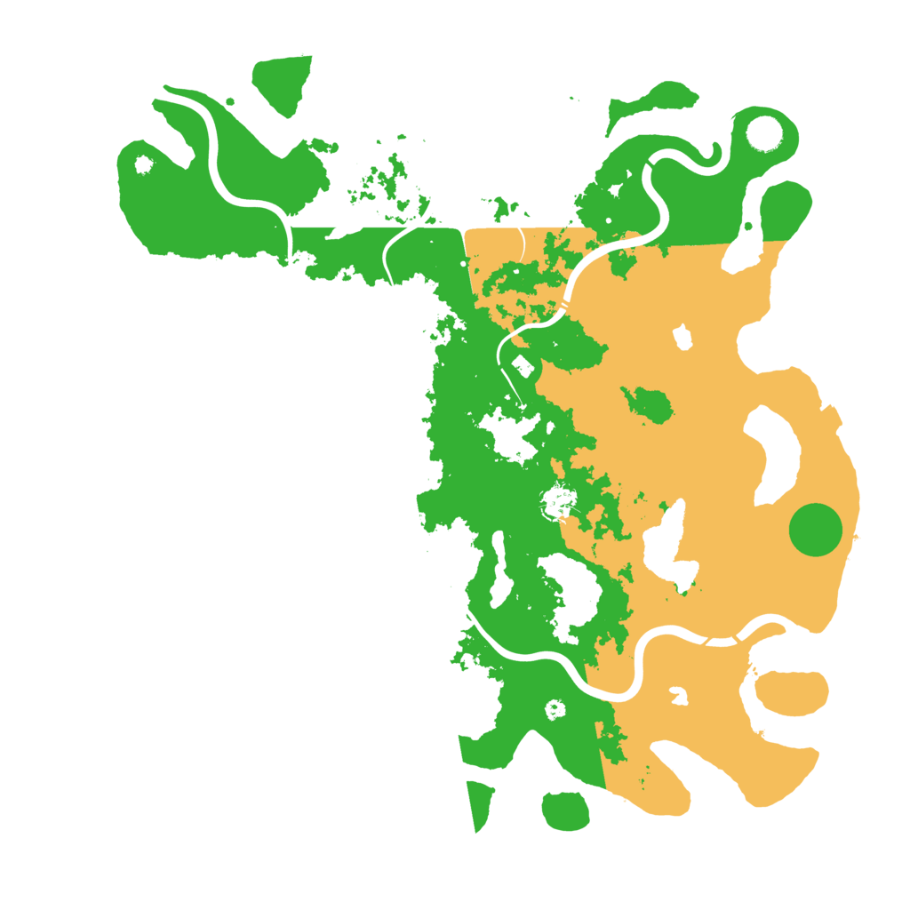 Biome Rust Map: Procedural Map, Size: 4500, Seed: 1099425327