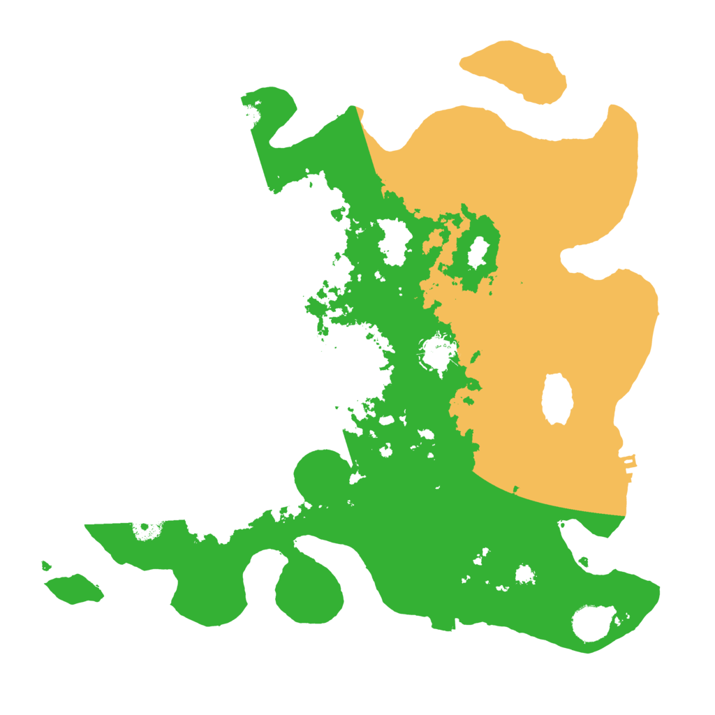 Biome Rust Map: Procedural Map, Size: 3500, Seed: 38881715