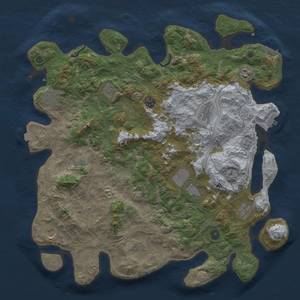 Thumbnail Rust Map: Procedural Map, Size: 4500, Seed: 726354823, 19 Monuments