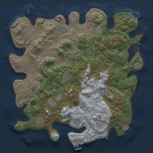 Thumbnail Rust Map: Procedural Map, Size: 4500, Seed: 673651165, 19 Monuments